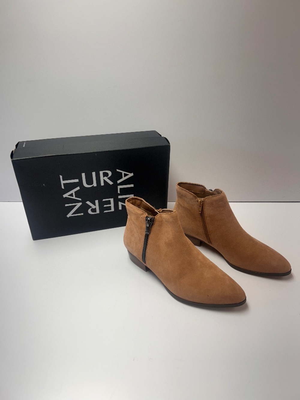 Naturalizer Women's Blair Cookie Dough Ankle Boot Bootie Woman Sz 7W New In Box